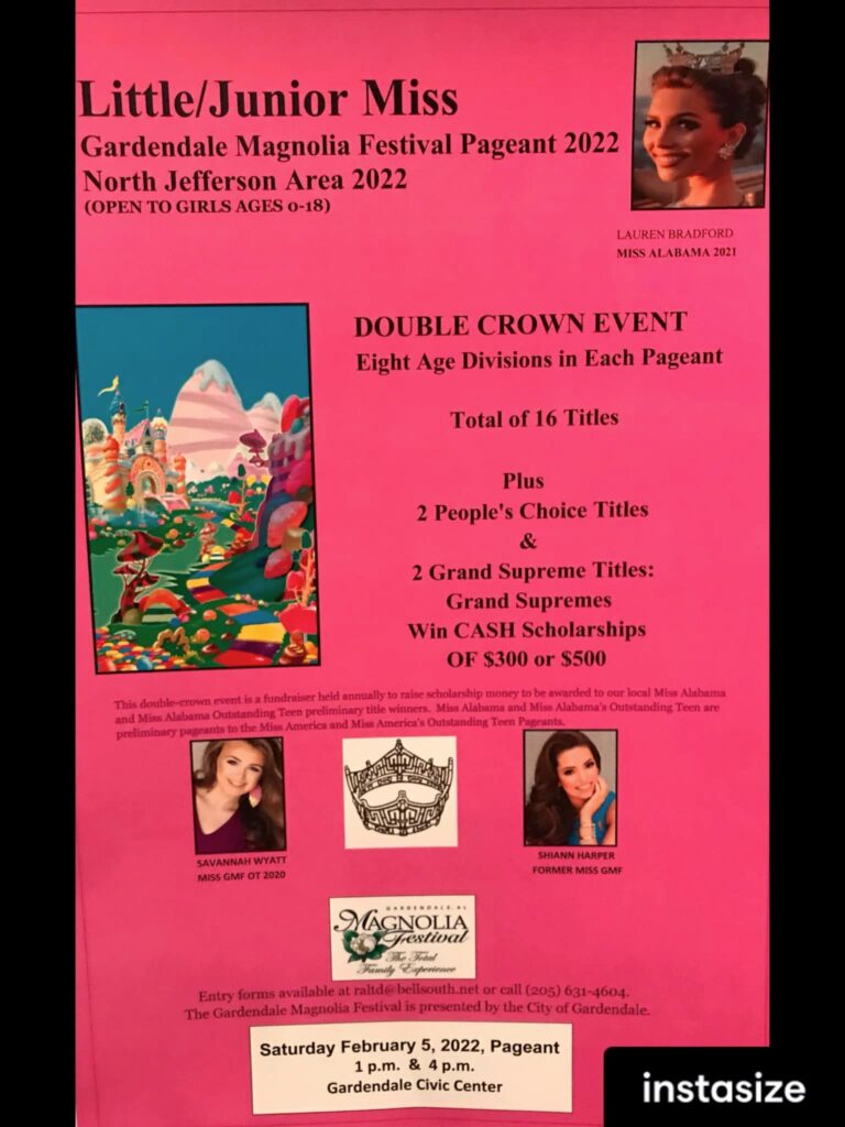 Flyer about Magnolia Festival  pageants