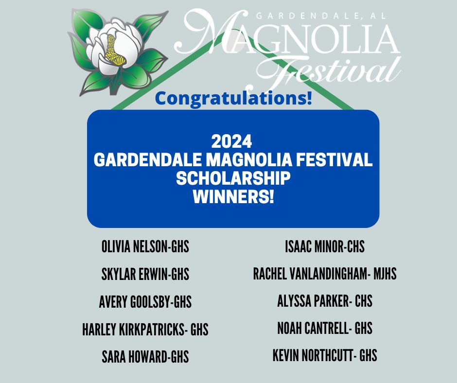 2024 Gardendale Magnolia Festival scholarship winners