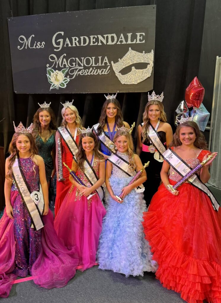 2025 Little Miss Magnolia Festival pageant winners.
