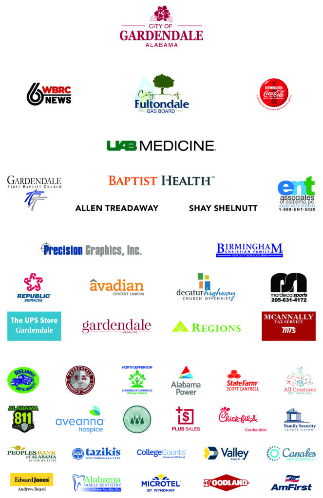 2026 Gardendale Magnolia Festival sponsorship logos